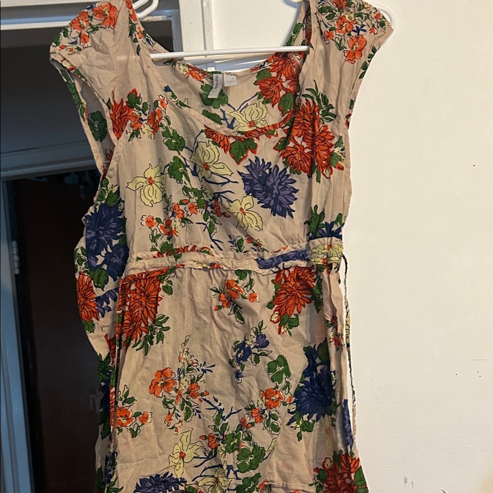 Old navy floral baby doll top L